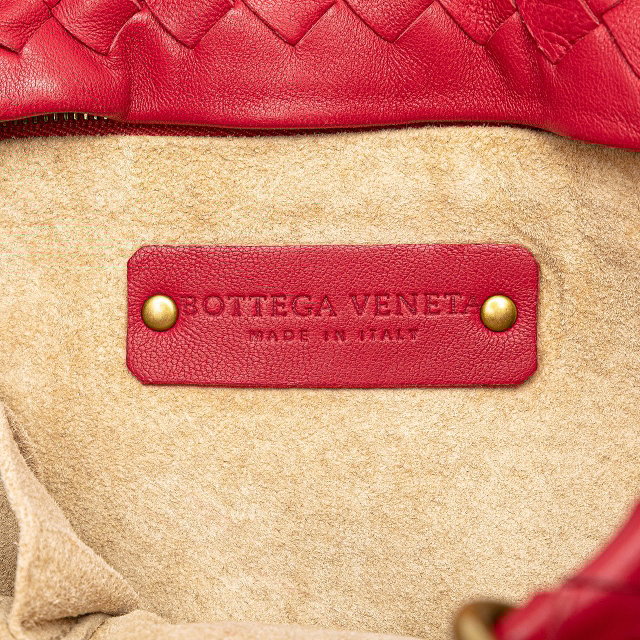 Bottega Veneta Small Nappa Intrecciato Capri Rood