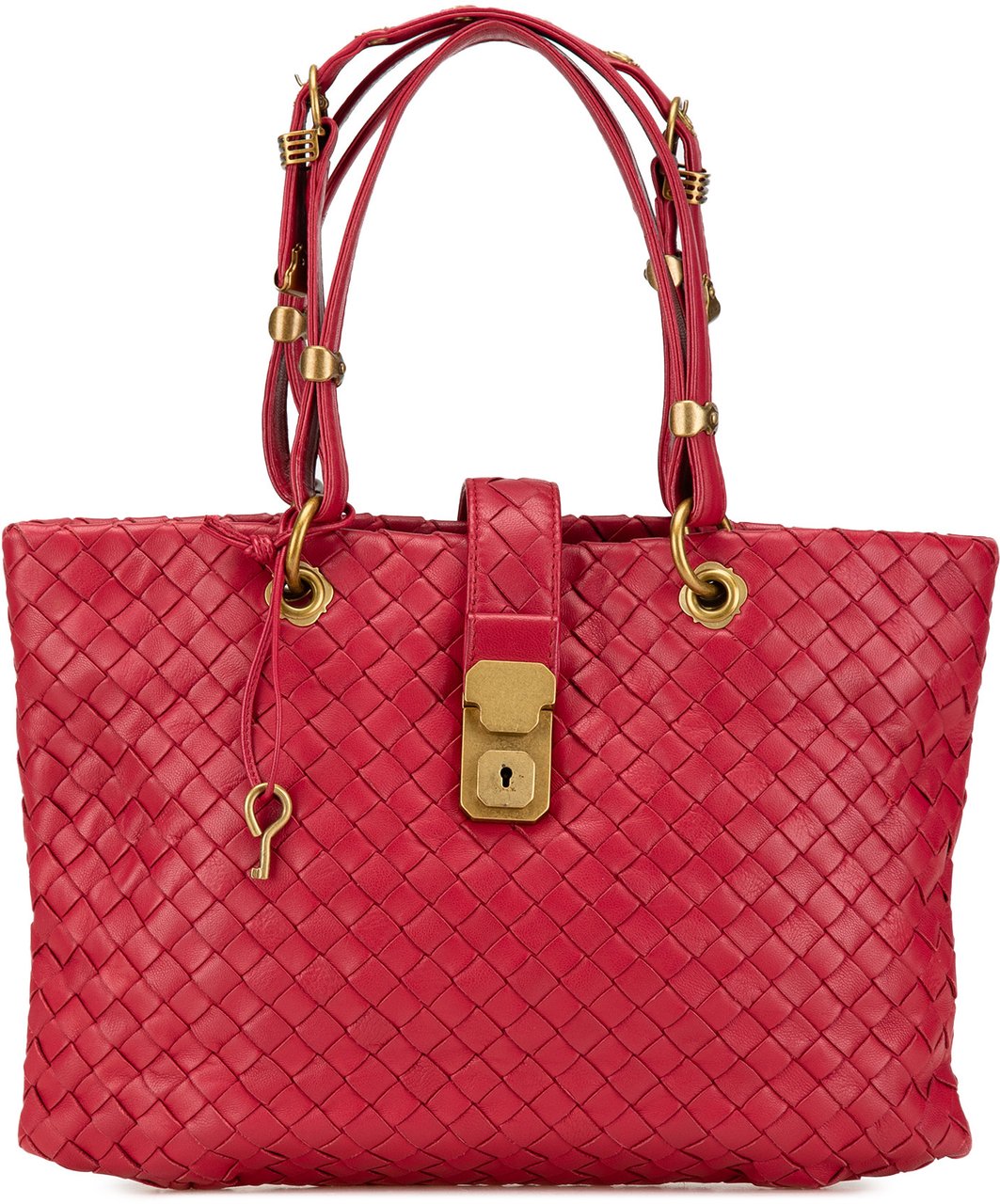 Bottega Veneta Small Nappa Intrecciato Capri Rood
