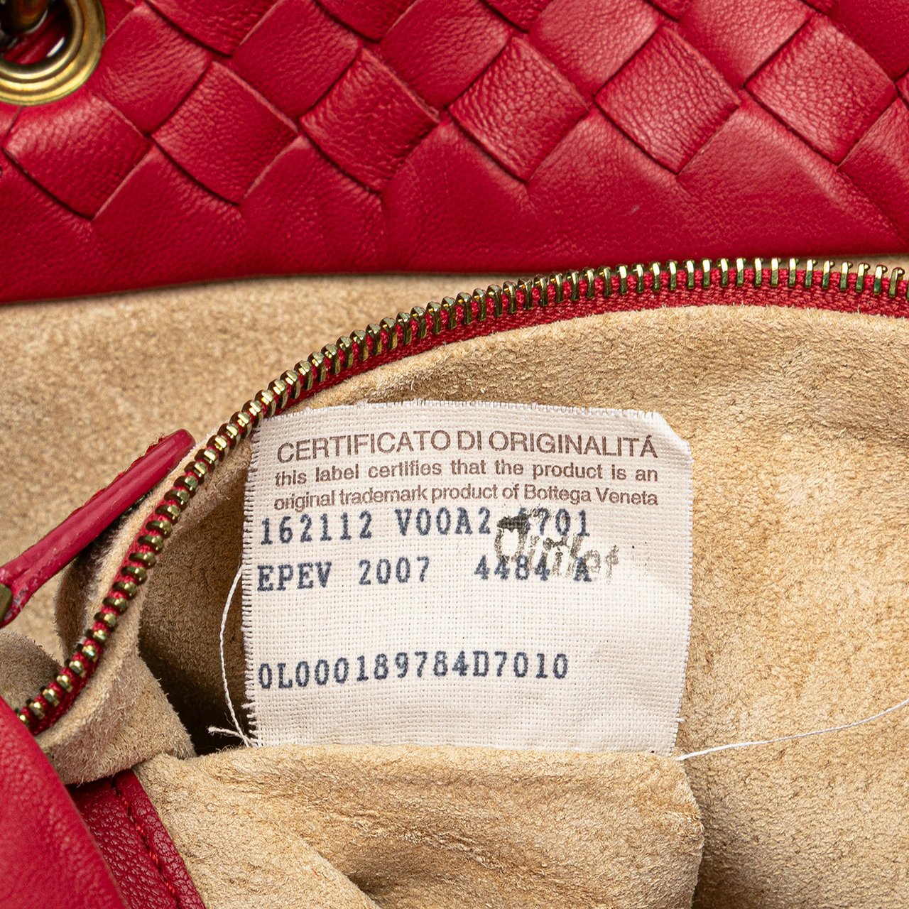 Bottega Veneta Small Nappa Intrecciato Capri Rood
