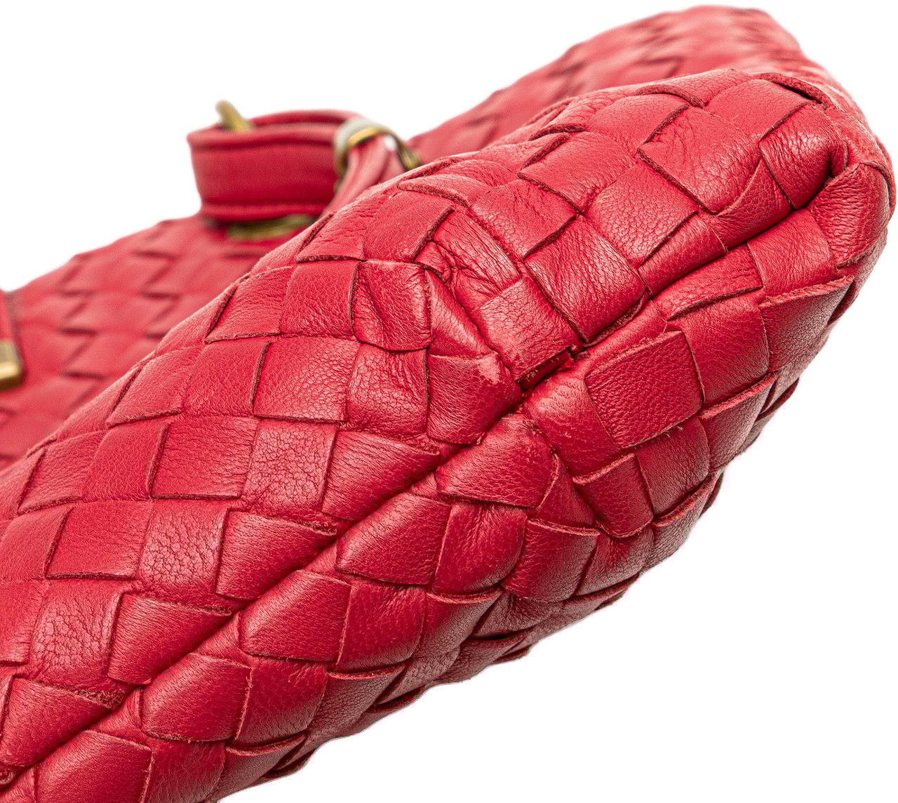 Bottega Veneta Small Nappa Intrecciato Capri Rood