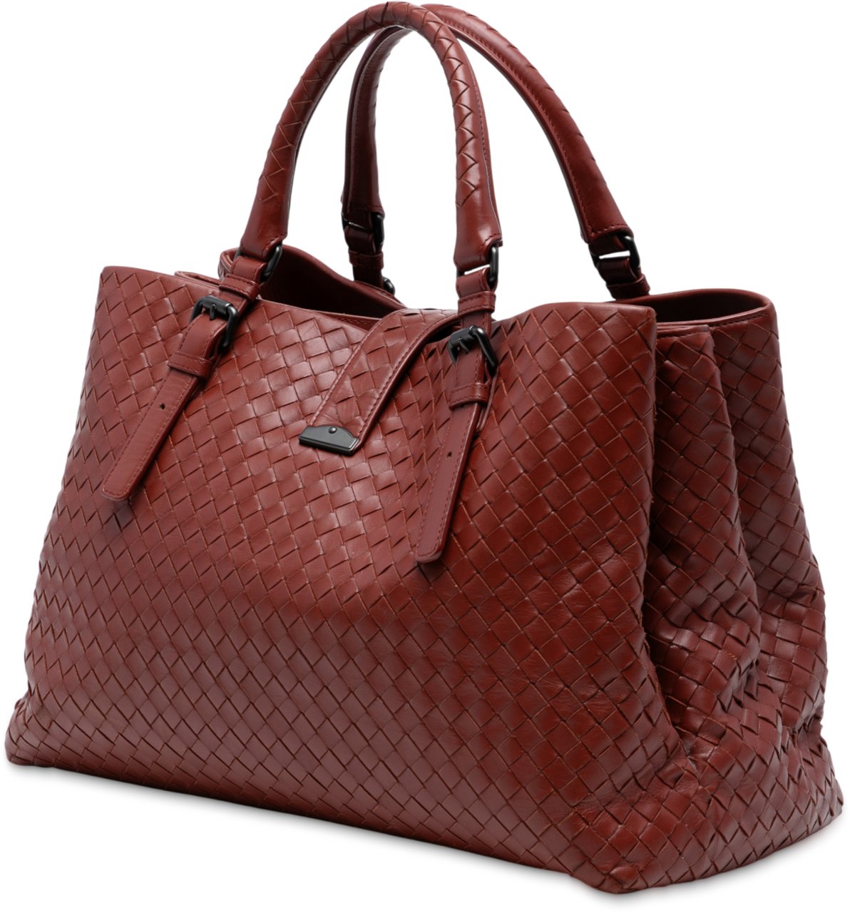 Bottega Veneta Medium Nappa Intrecciato Roma Tote Rood