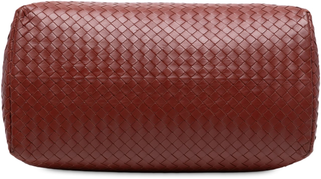 Bottega Veneta Medium Nappa Intrecciato Roma Tote Rood
