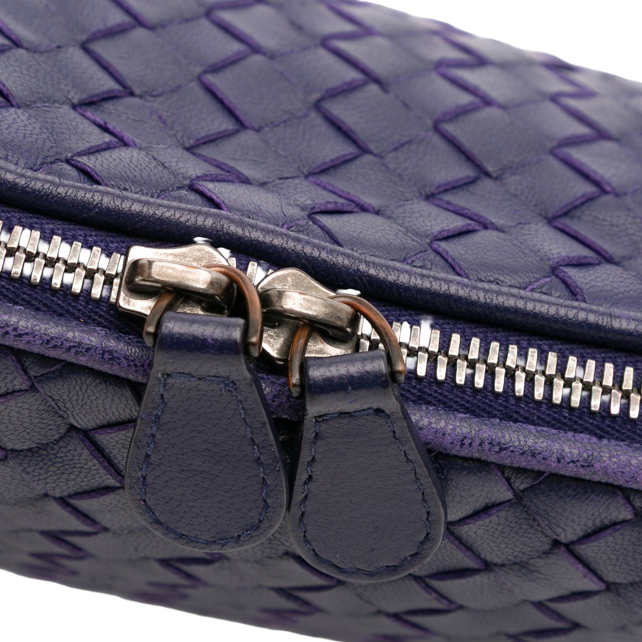 Bottega Veneta Nappa Intrecciato Nodini Crossbody Paars