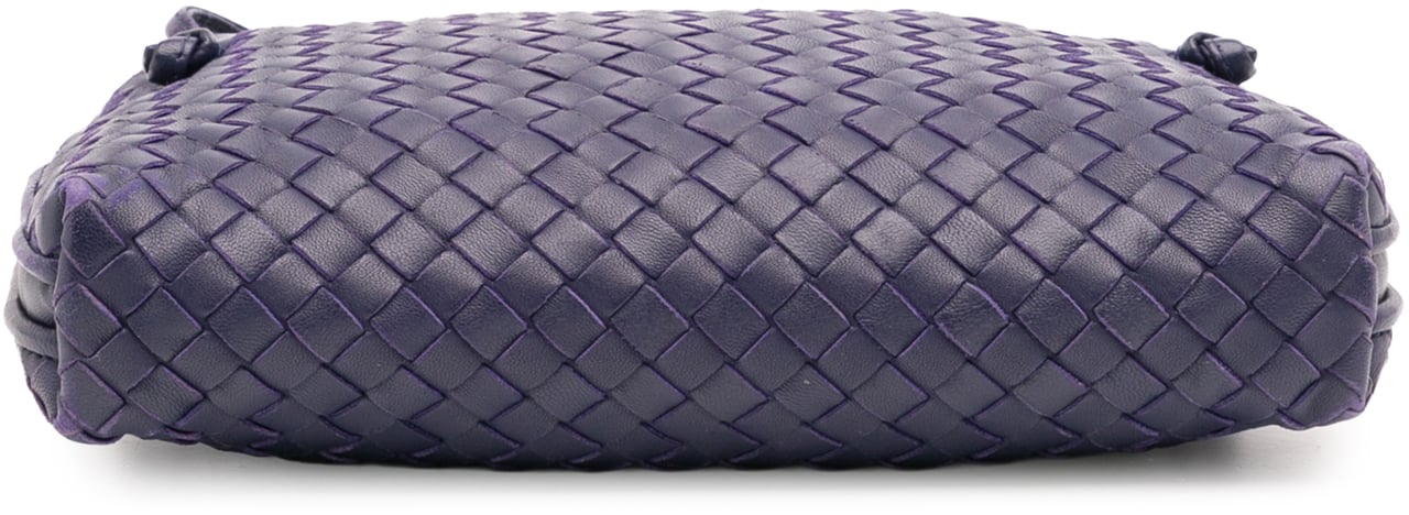 Bottega Veneta Nappa Intrecciato Nodini Crossbody Paars