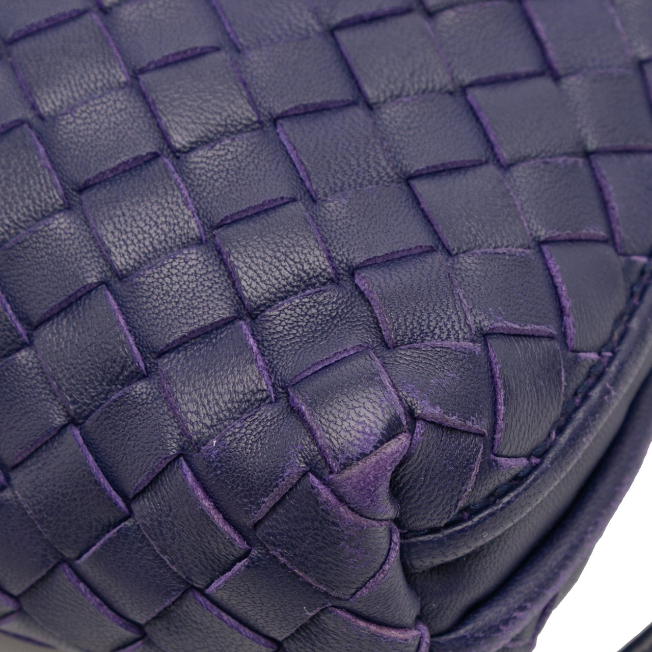 Bottega Veneta Nappa Intrecciato Nodini Crossbody Paars