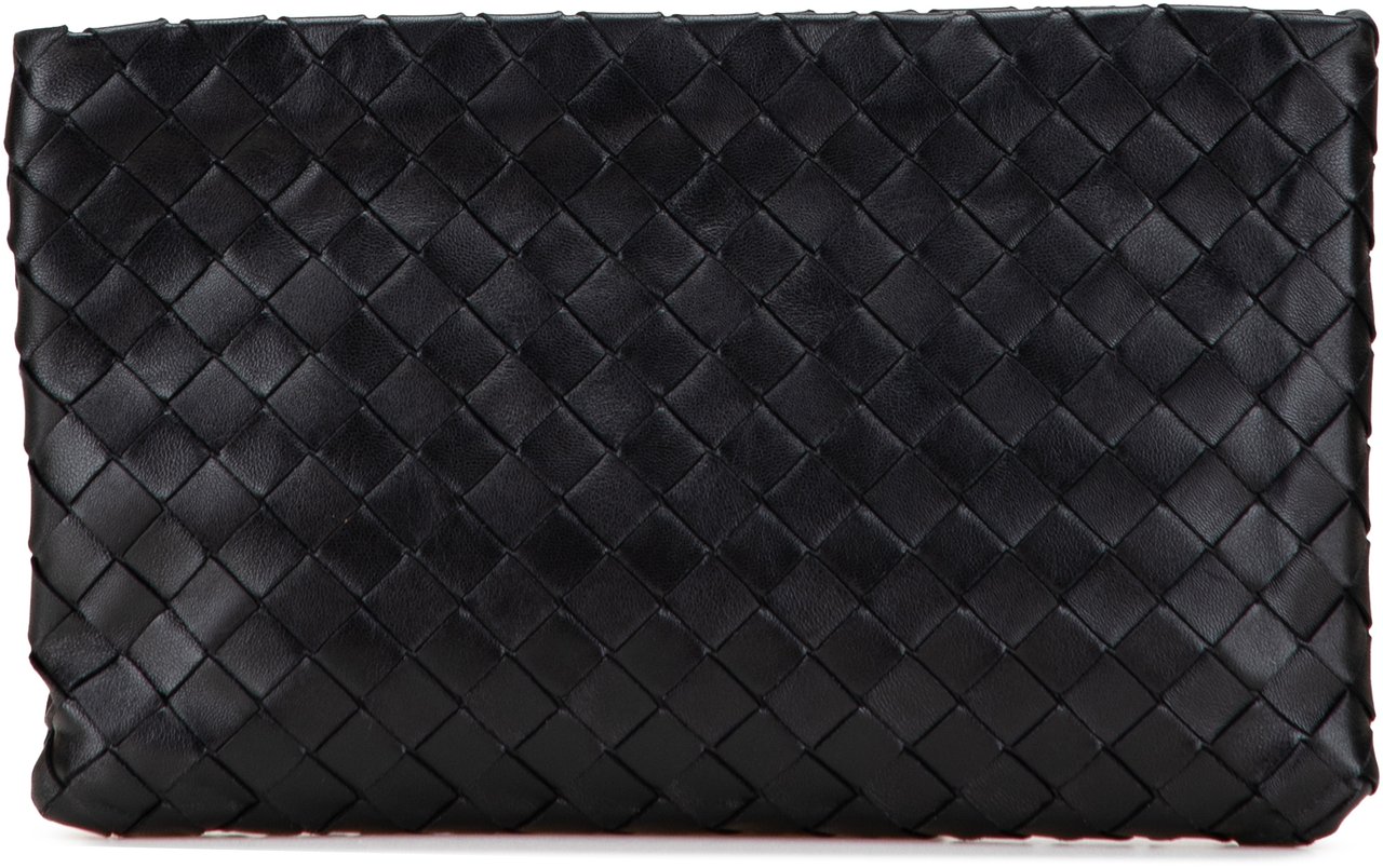 Bottega Veneta Nappa Intrecciato Clutch Zwart