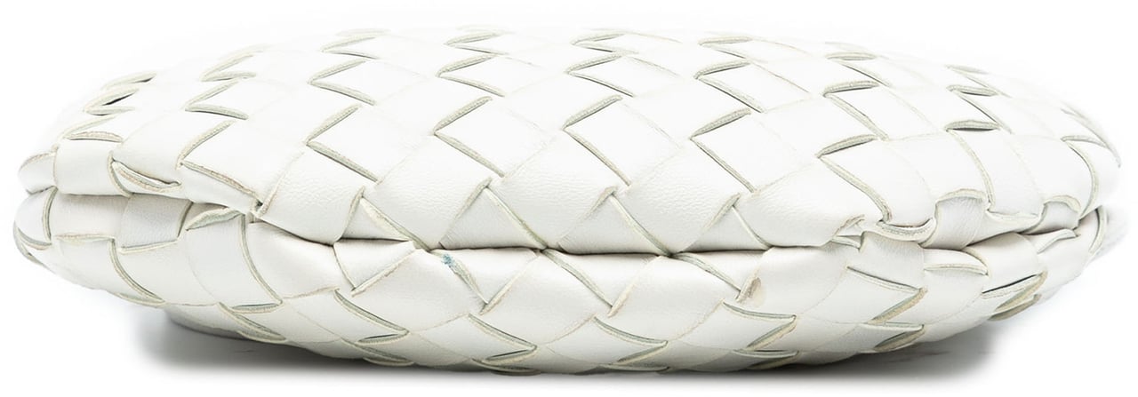 Bottega Veneta Baby Lambskin Intrecciato Sardine Wit