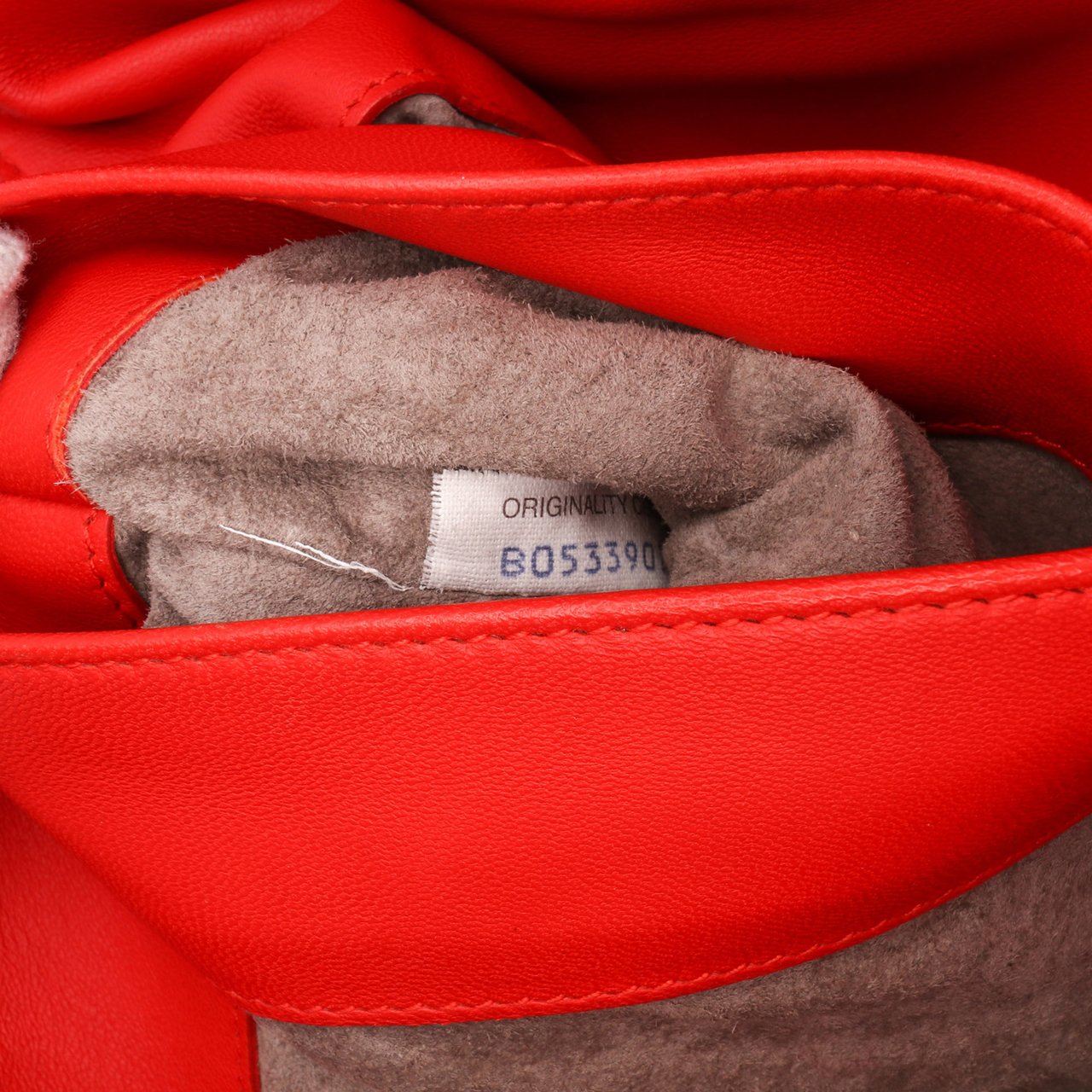 Bottega Veneta Baby Nappa Intrecciato Olimpia Crossbody Rood