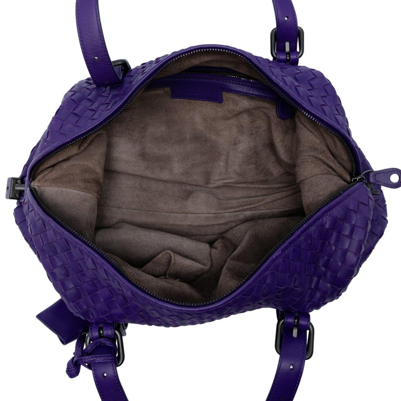 Bottega Veneta Nappa Intrecciato Montaigne Shoulder Bag Paars