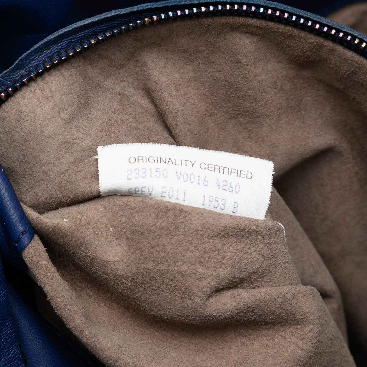 Bottega Veneta Nappa Intrecciato Flat Tote Blauw