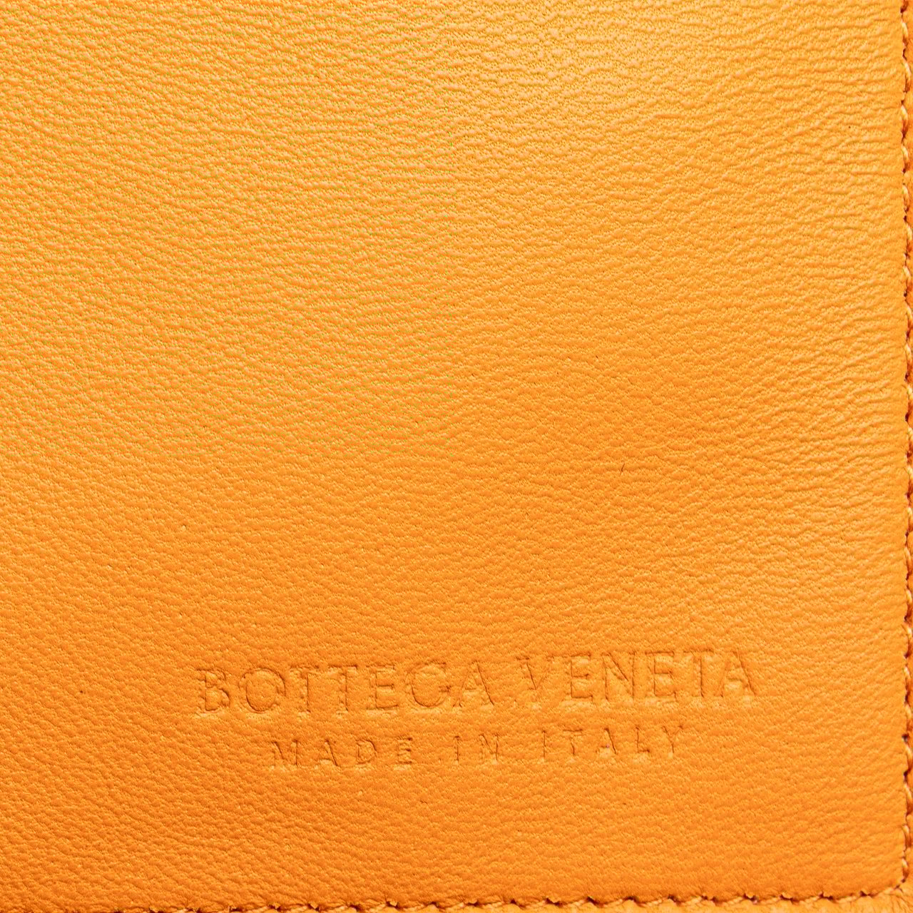 Bottega Veneta Small Shearling Intrecciato Arco Tote Oranje