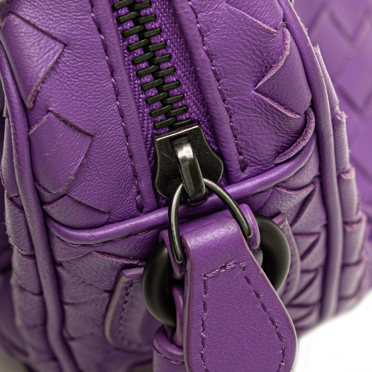 Bottega Veneta Nappa Intrecciato Crossbody Paars