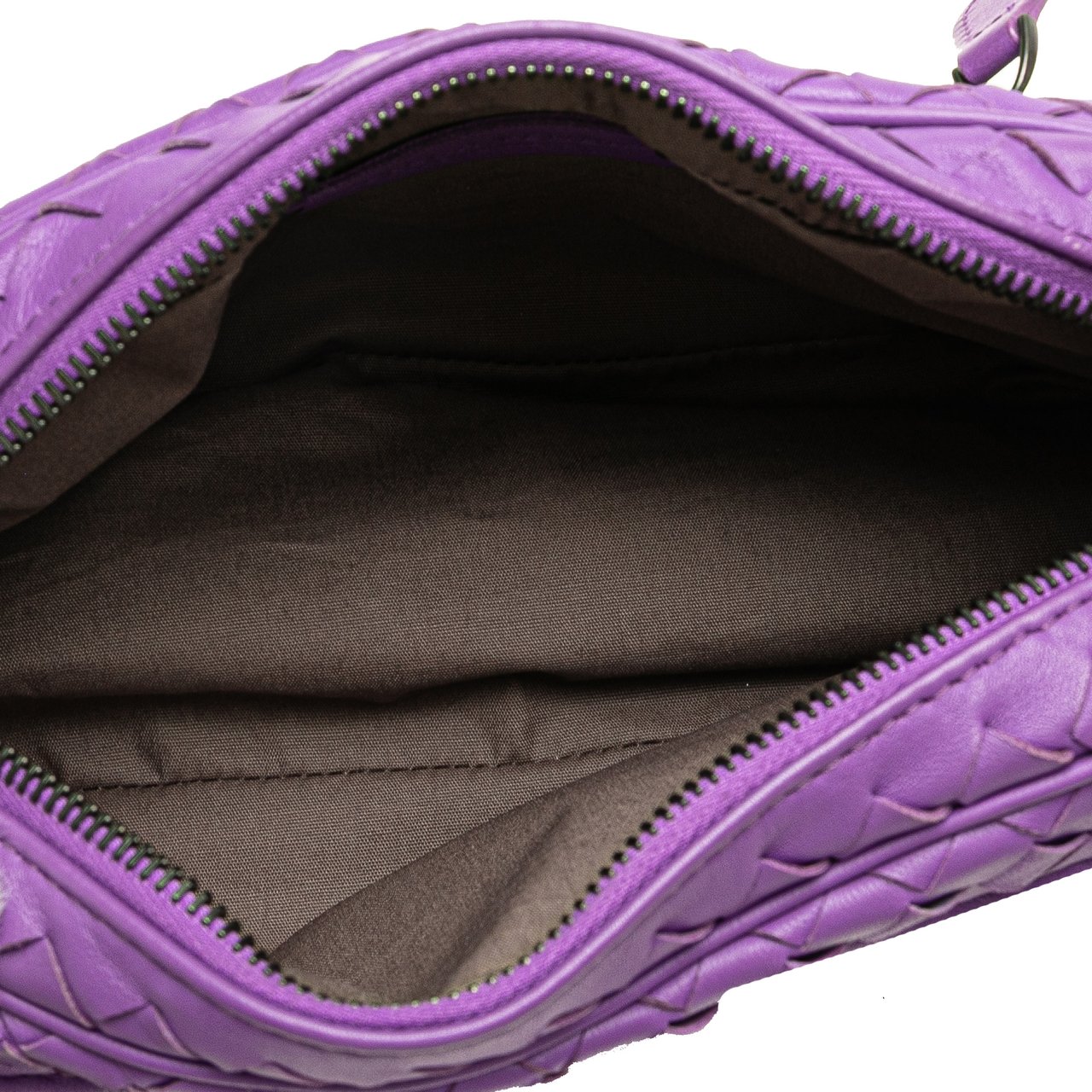 Bottega Veneta Nappa Intrecciato Crossbody Paars