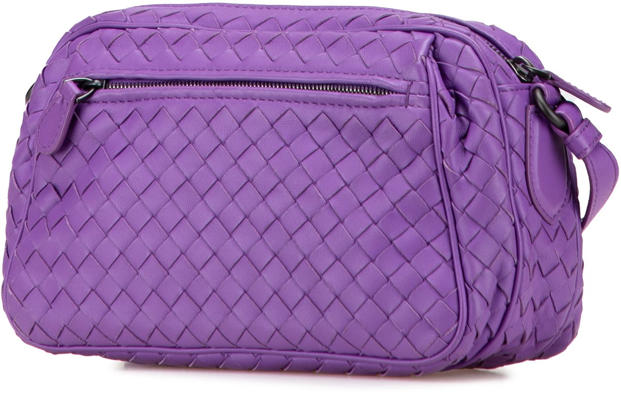 Bottega Veneta Nappa Intrecciato Crossbody Paars