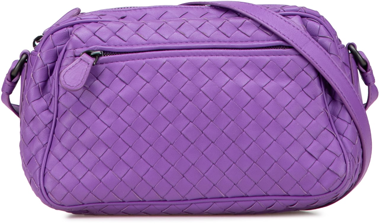 Bottega Veneta Nappa Intrecciato Crossbody Paars
