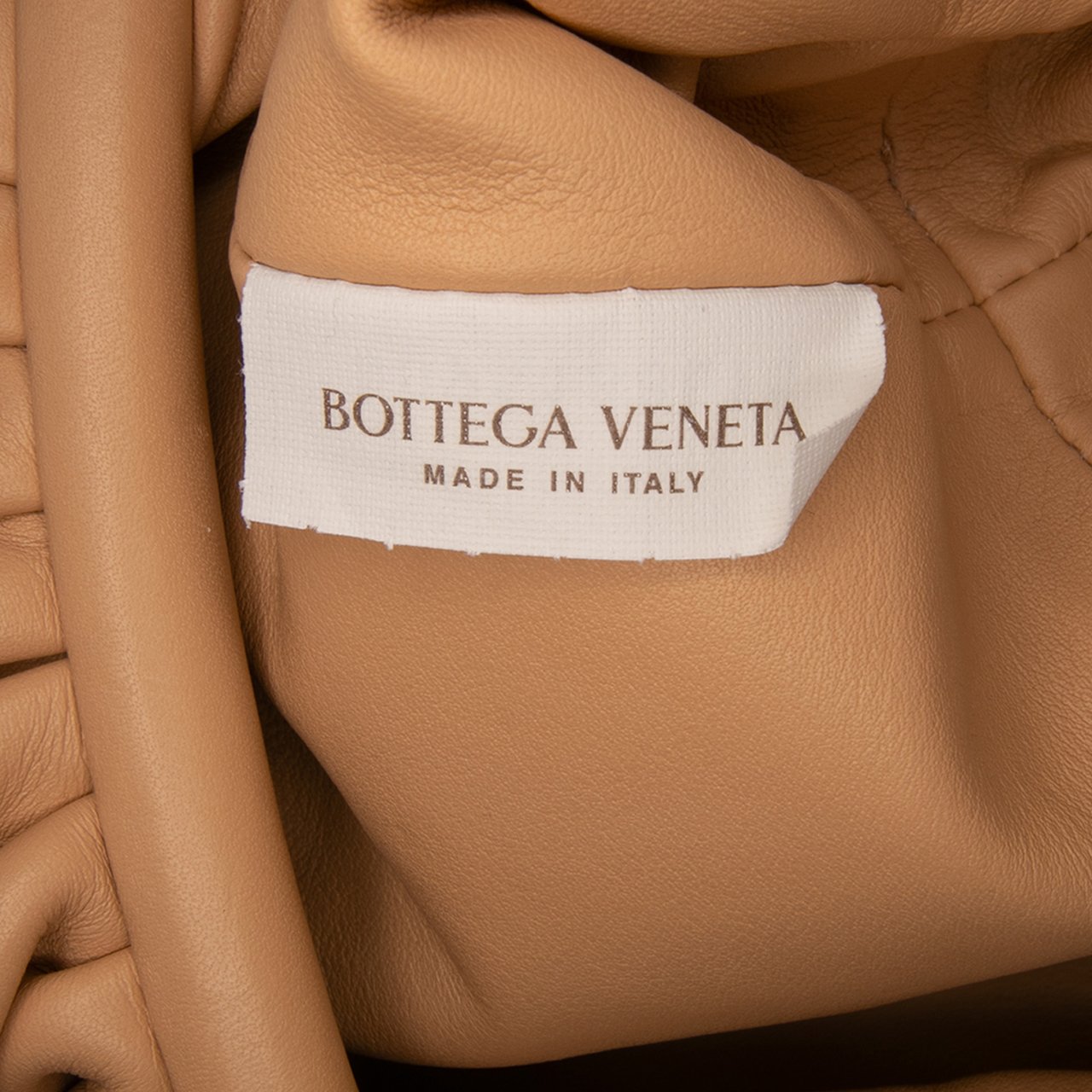 Bottega Veneta Lambskin The Mini Pouch Crossbody Bruin