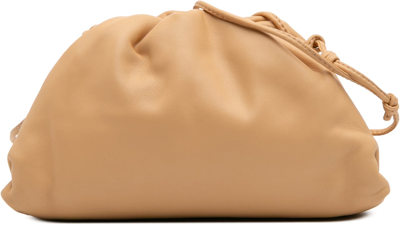 Bottega Veneta Lambskin The Mini Pouch Crossbody Bruin