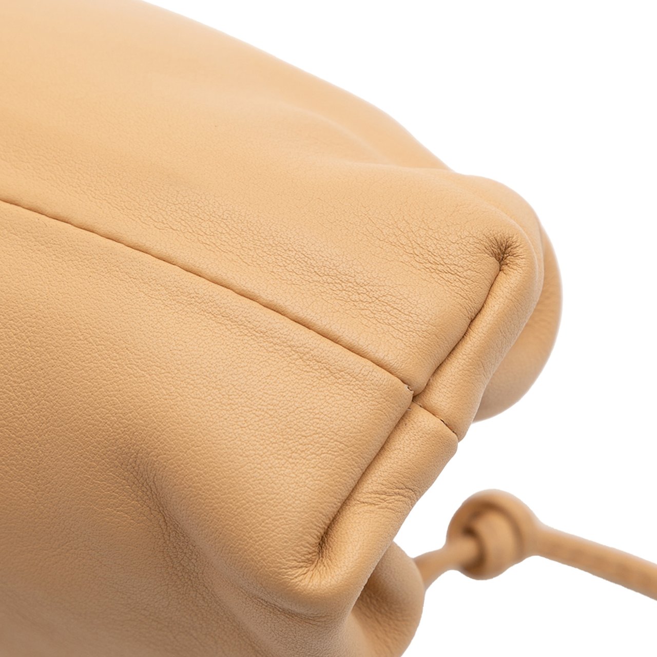 Bottega Veneta Lambskin The Mini Pouch Crossbody Bruin