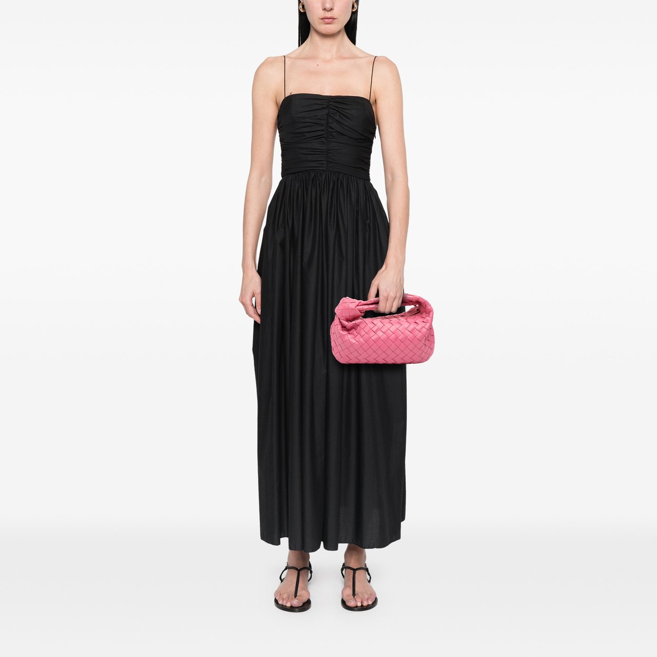 Bottega Veneta Mini Nappa Intrecciato Jodie Roze
