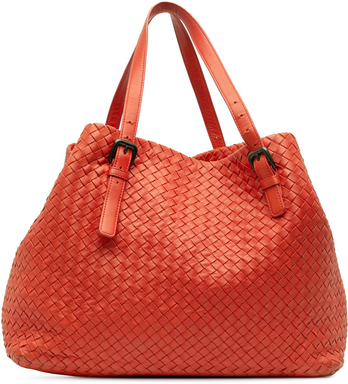 Bottega Veneta Large Nappa Intrecciato Cesta Tote Rood