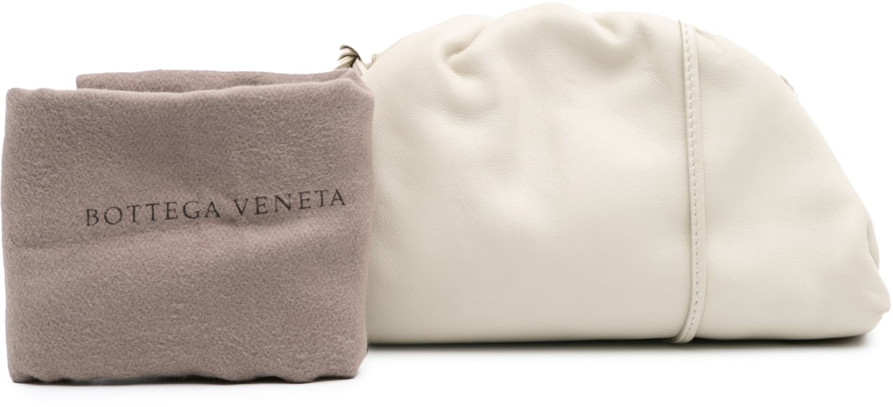 Bottega Veneta Lambskin The Mini Pouch Crossbody Wit