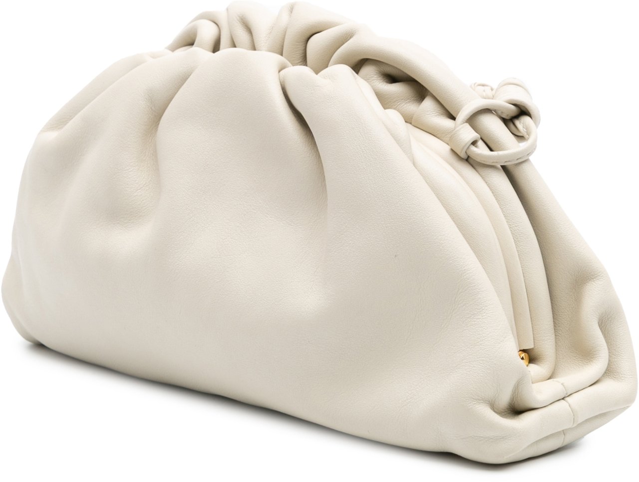 Bottega Veneta Lambskin The Mini Pouch Crossbody Wit