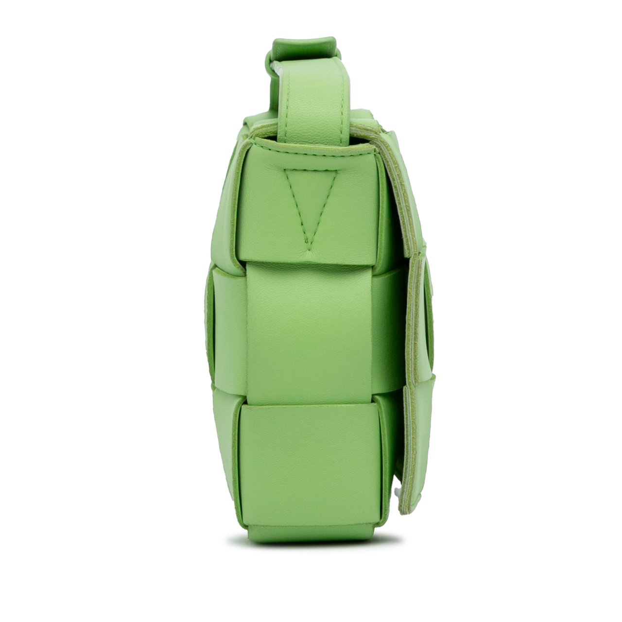 Bottega Veneta Nappa Intrecciato Cassette Crossbody Groen