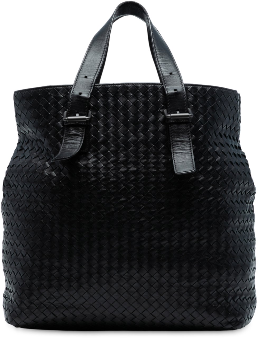 Bottega Veneta Nappa Intrecciato Belted Tote Zwart