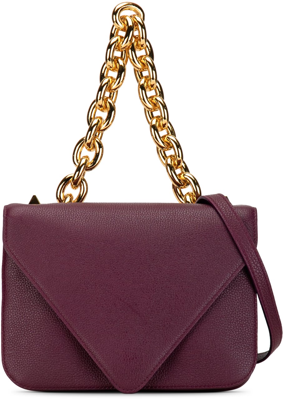 Bottega Veneta Mount Envelope Chain Bag Paars