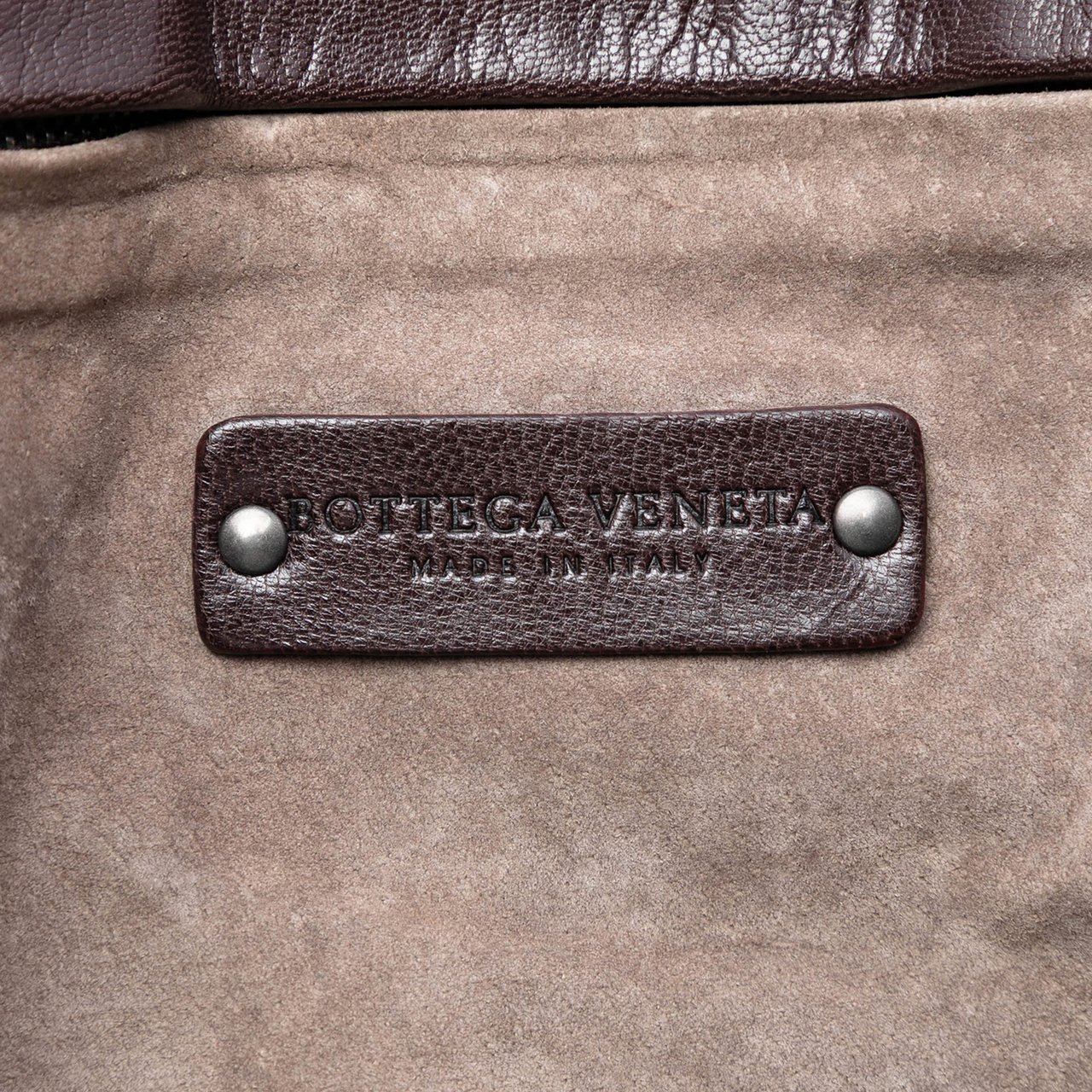 Bottega Veneta Bicolor Nappa Intrecciato Bucket Bag Bruin