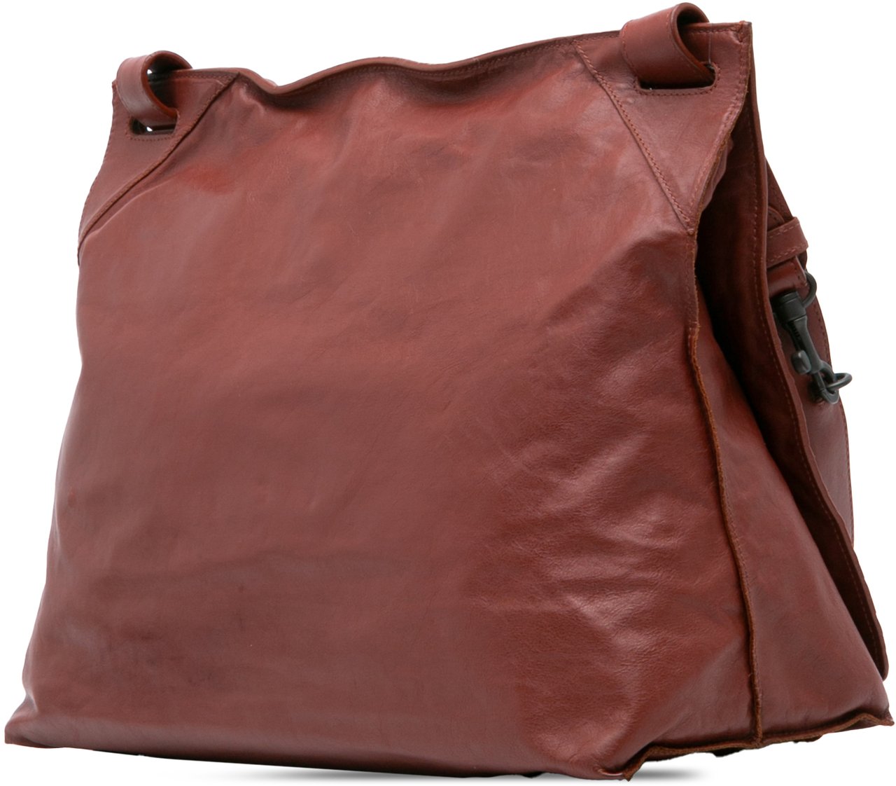 Bottega Veneta Nappa Intrecciato Flap Crossbody Rood