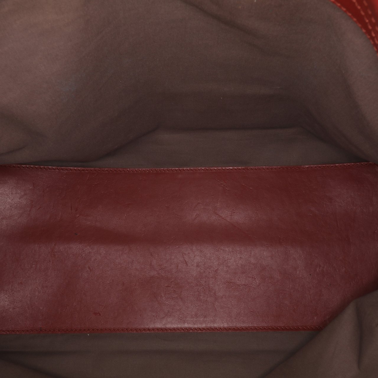 Bottega Veneta Nappa Intrecciato Flap Crossbody Rood
