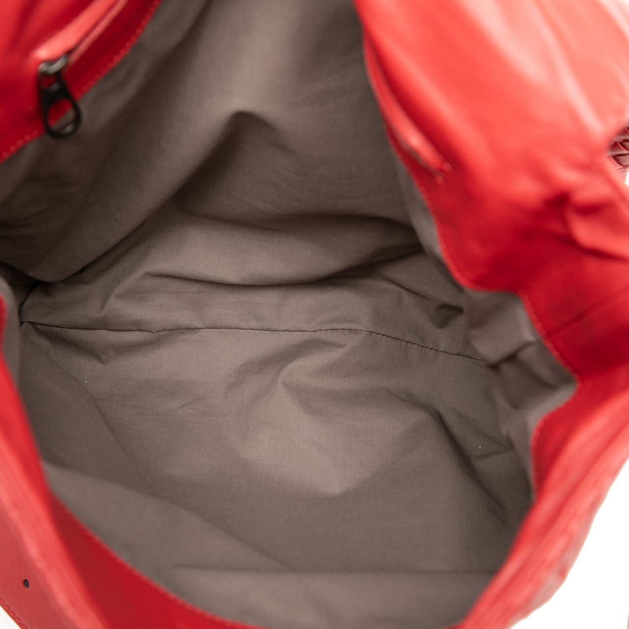 Bottega Veneta Nappa Intrecciato Flap Crossbody Rood