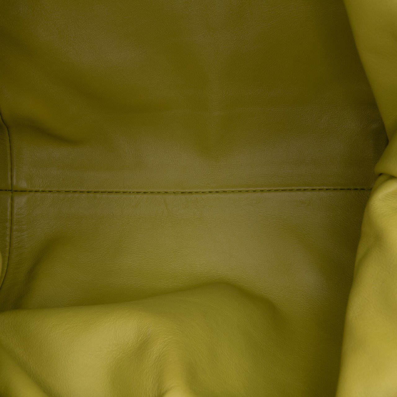 Bottega Veneta Lambskin The Mini Pouch Crossbody Geel