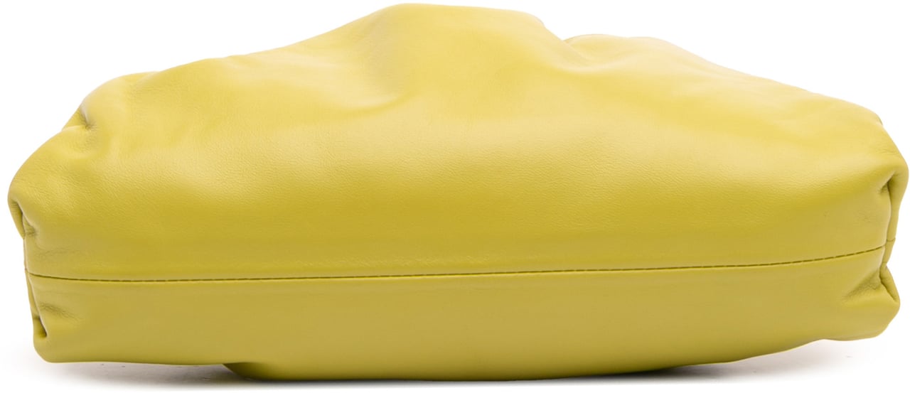 Bottega Veneta Lambskin The Mini Pouch Crossbody Geel