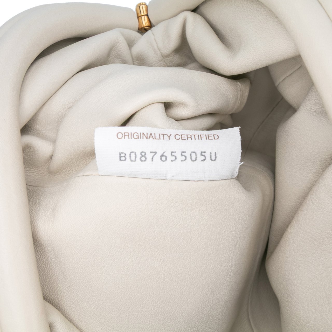 Bottega Veneta Lambskin The Mini Pouch Crossbody Wit