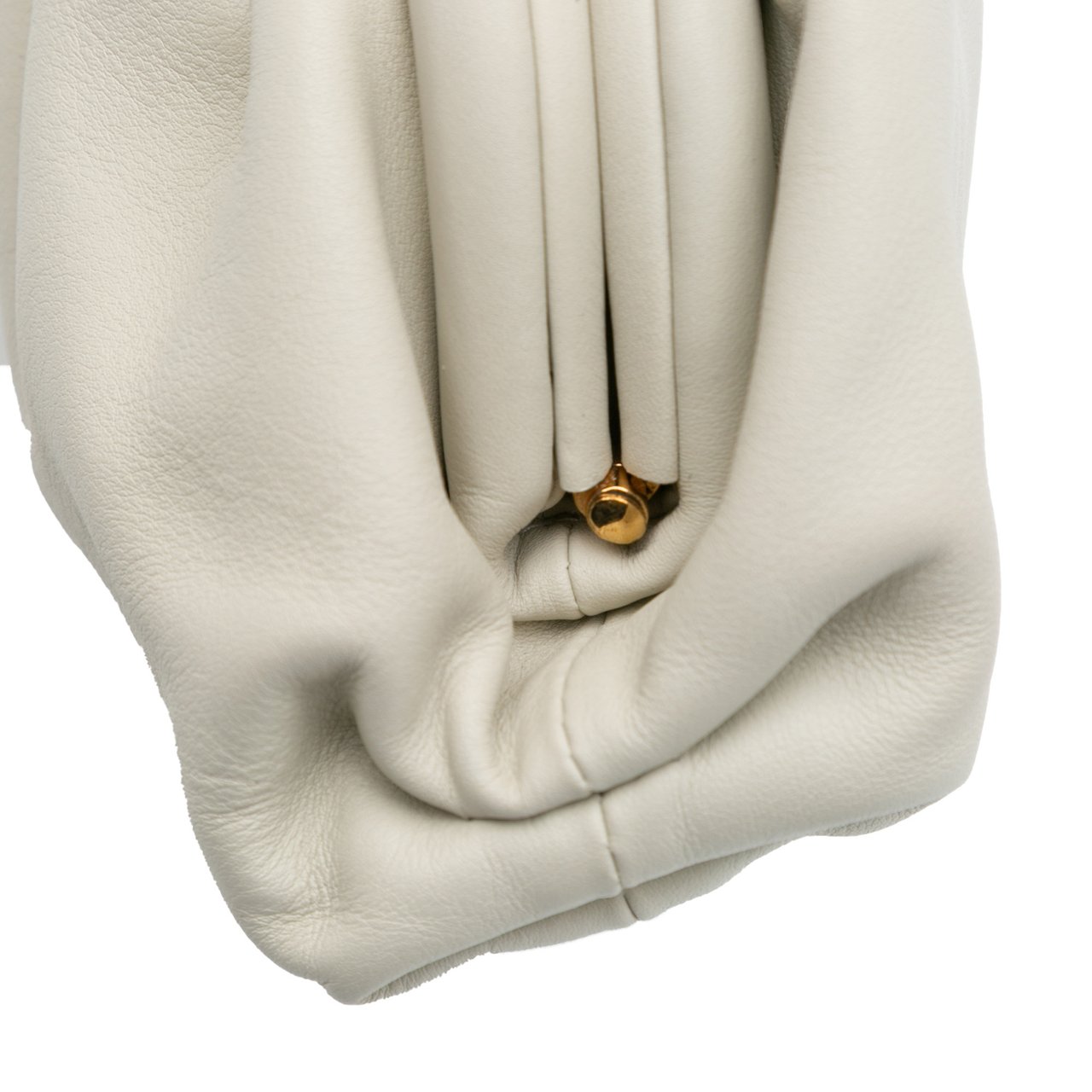 Bottega Veneta Lambskin The Mini Pouch Crossbody Wit