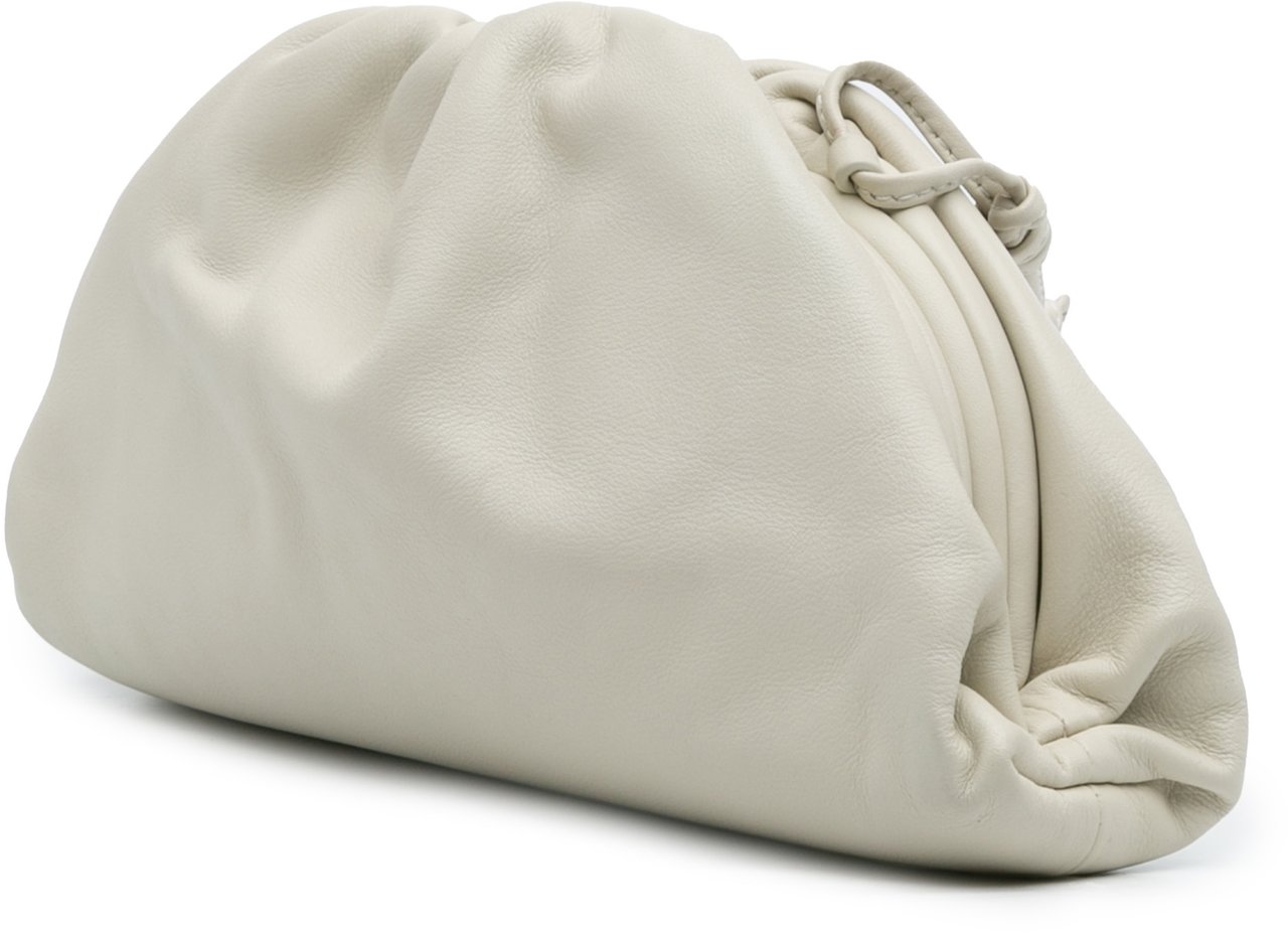 Bottega Veneta Lambskin The Mini Pouch Crossbody Wit