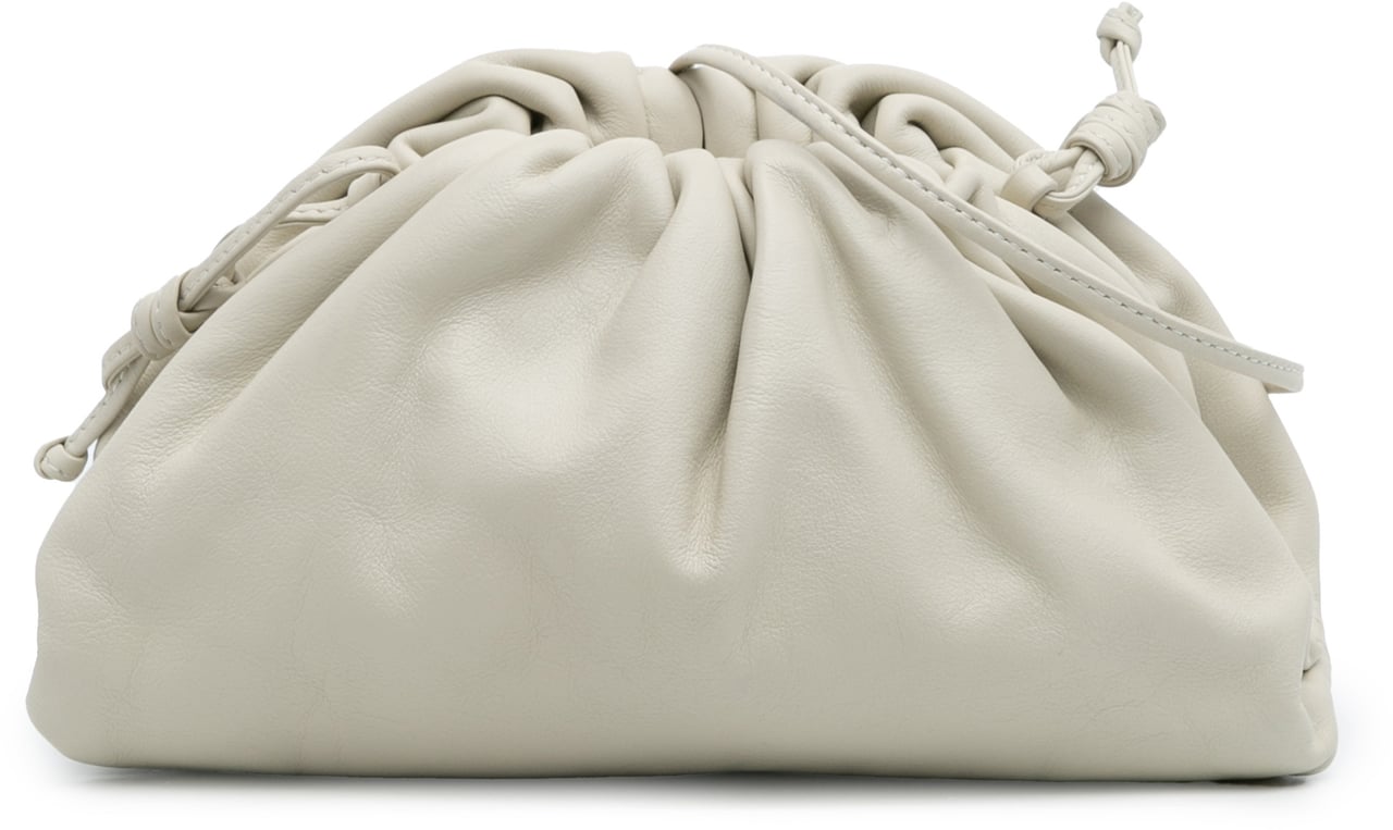 Bottega Veneta Lambskin The Mini Pouch Crossbody Wit