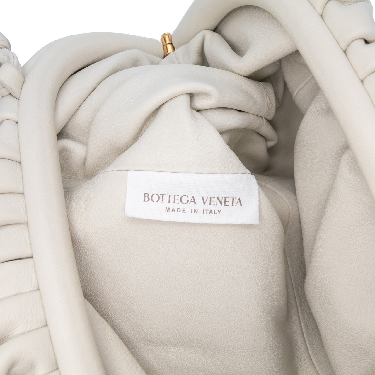 Bottega Veneta Lambskin The Mini Pouch Crossbody Wit