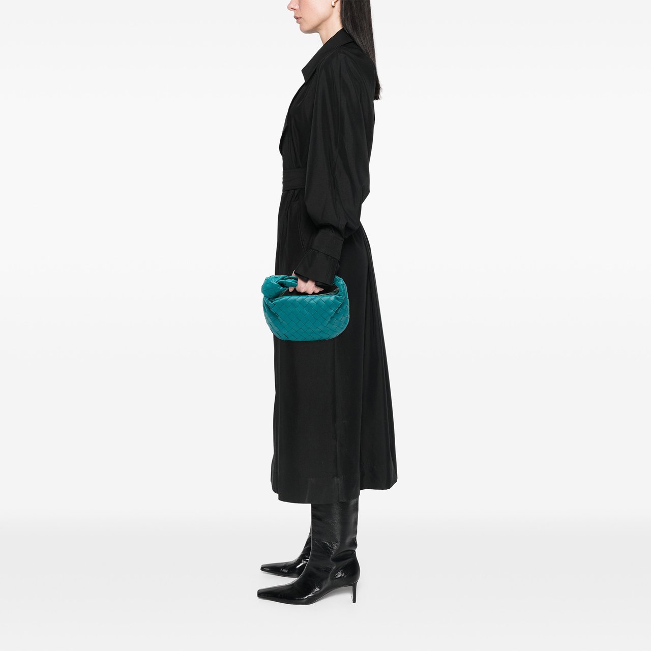 Bottega Veneta Mini Nappa Intrecciato Jodie Blauw
