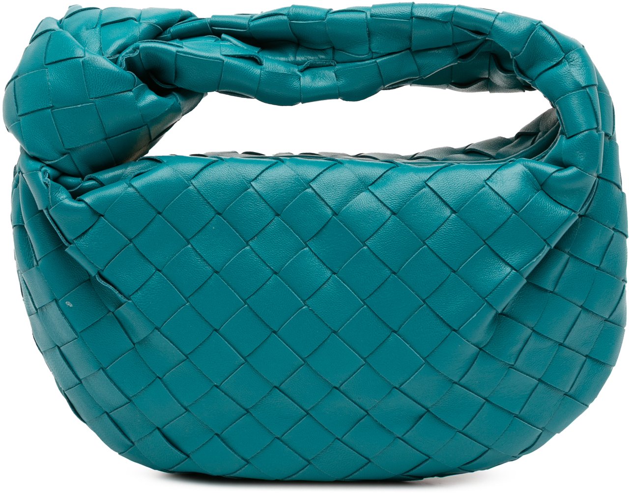 Bottega Veneta Mini Nappa Intrecciato Jodie Blauw