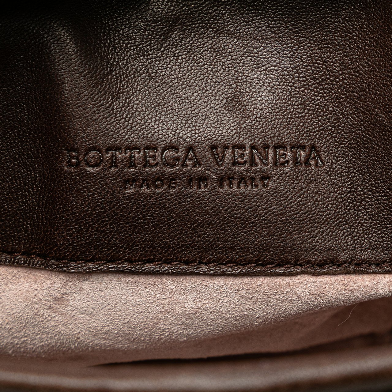 Bottega Veneta Nappa Trimmed Canvas Chain Handbag Roze