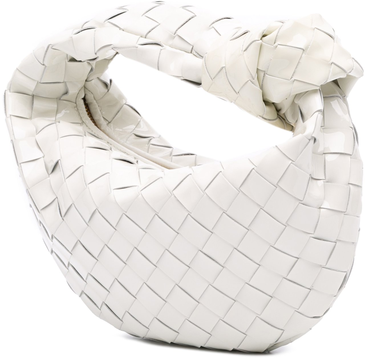 Bottega Veneta Mini Patent Intrecciato Jodie Wit