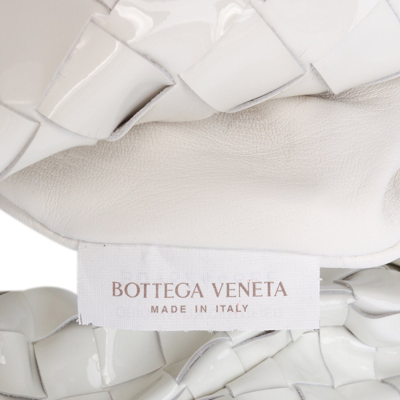 Bottega Veneta Mini Patent Intrecciato Jodie Wit