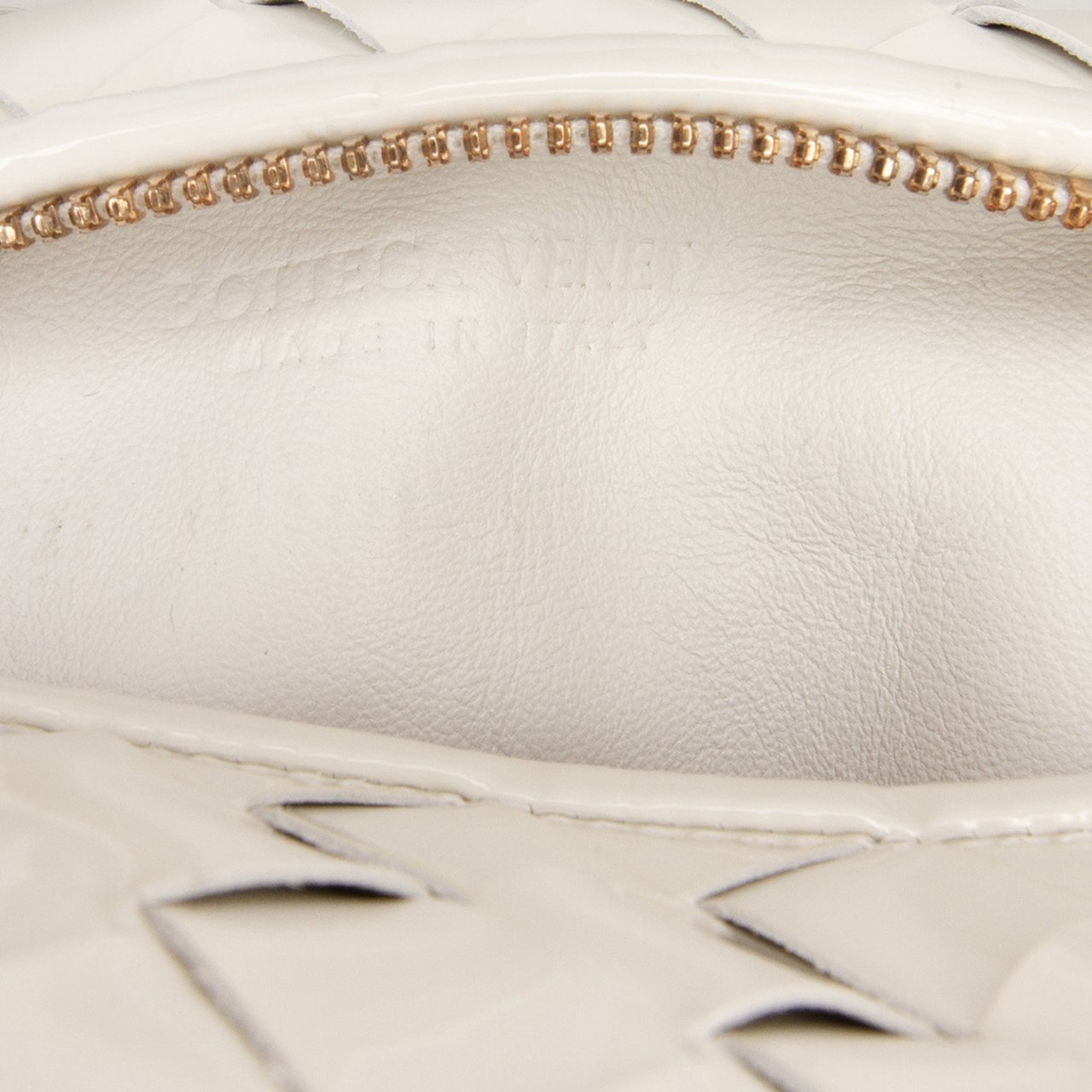 Bottega Veneta Mini Patent Intrecciato Jodie Wit