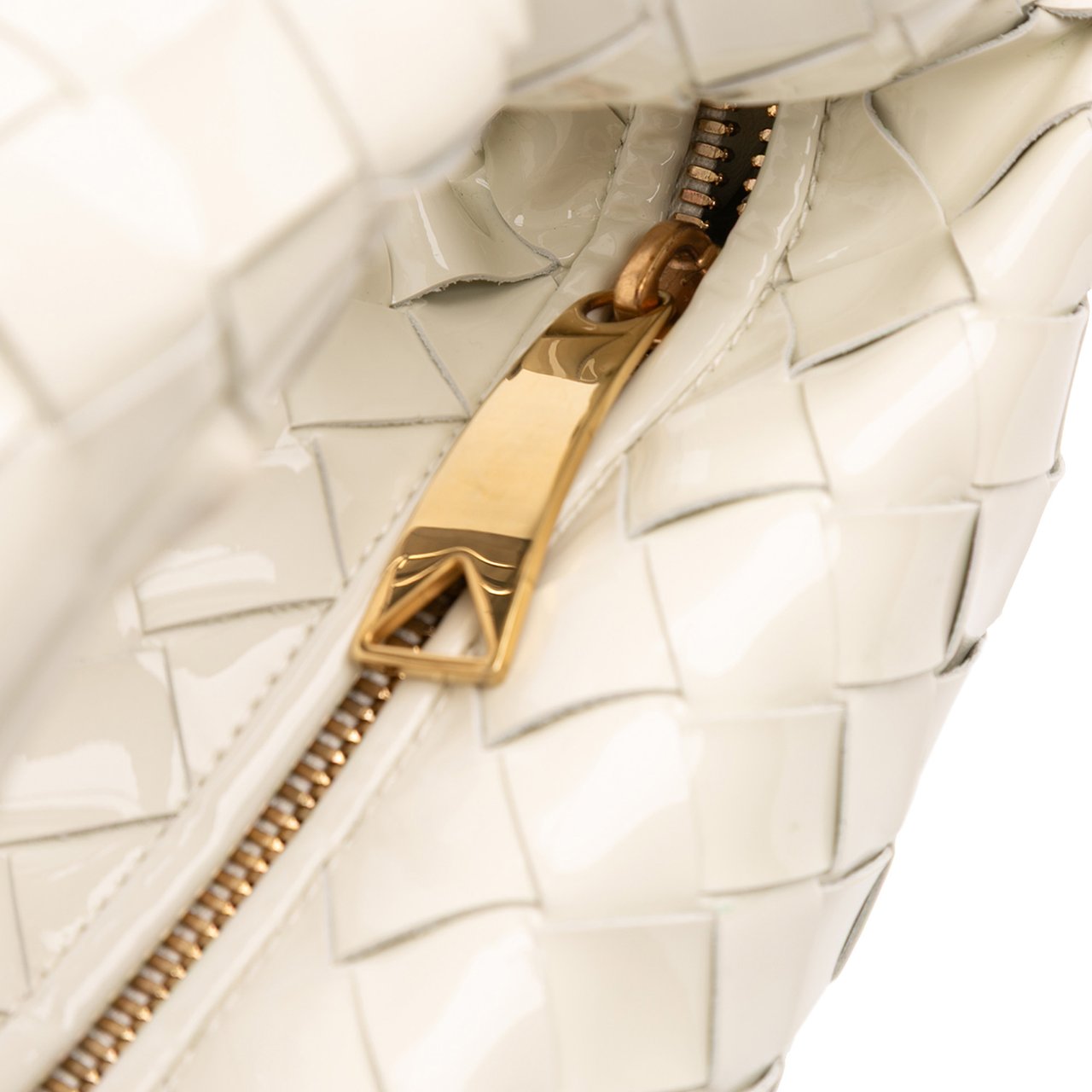 Bottega Veneta Mini Patent Intrecciato Jodie Wit