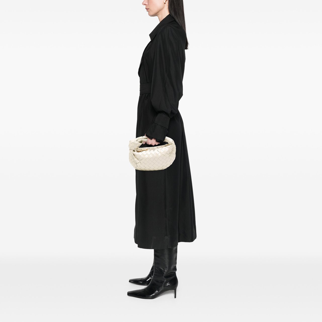 Bottega Veneta Mini Patent Intrecciato Jodie Wit