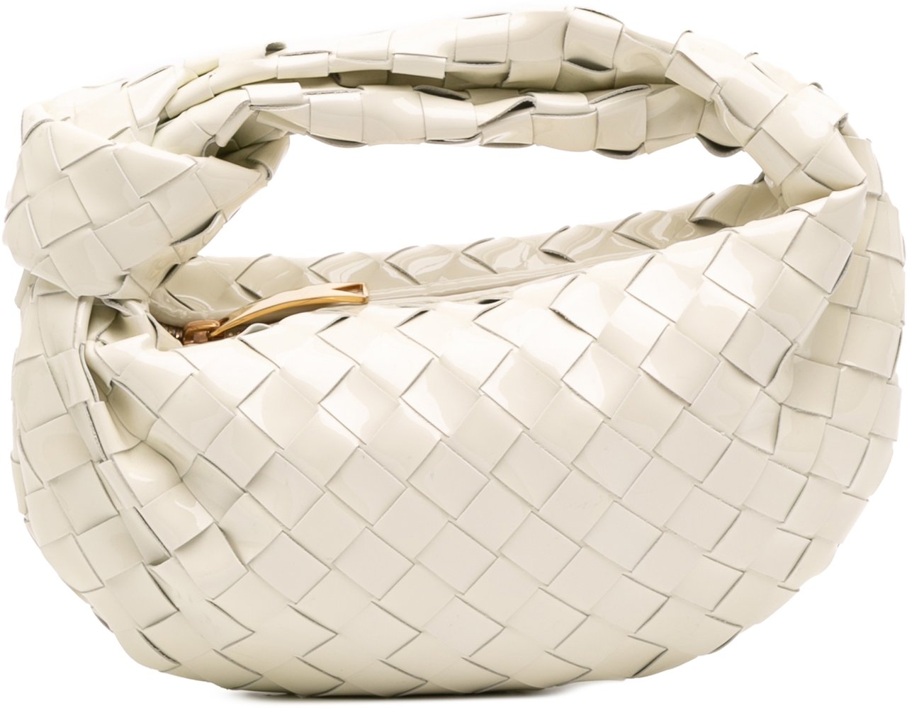 Bottega Veneta Mini Patent Intrecciato Jodie Wit