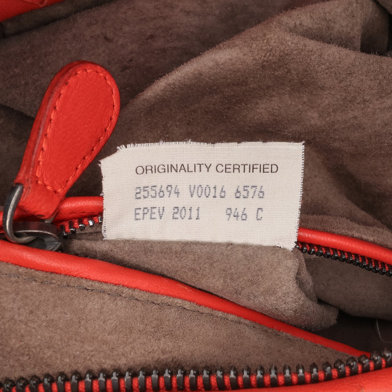 Bottega Veneta Nappa Intrecciato Cube Shoulder Bag Rood